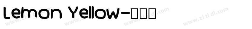 Lemon Yellow字体转换